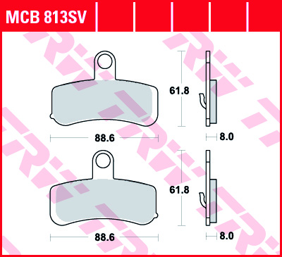 TRW MCB813SV Pastillas de Frenos